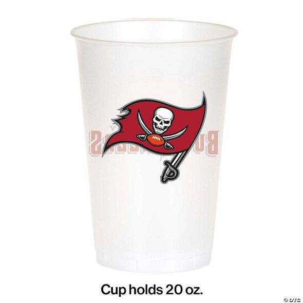 Tampa Bay Buccaneers NFL Tailgating Plastic Cups Set of 8