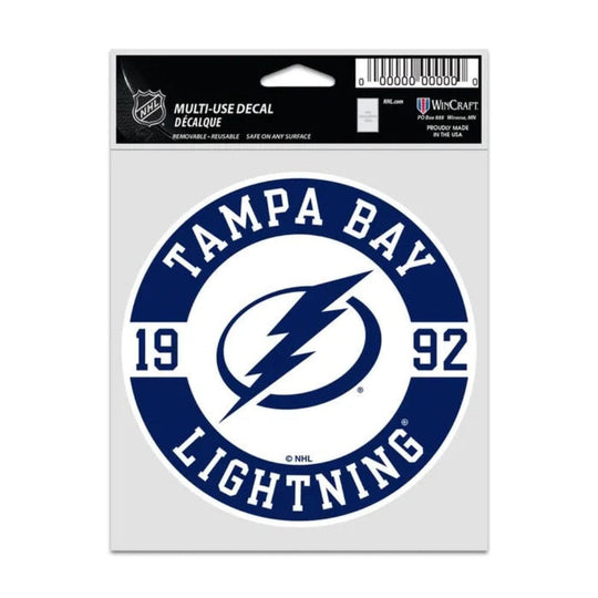 Tampa Bay Lightning 3" x 4" Fan  Multi-Use Decal