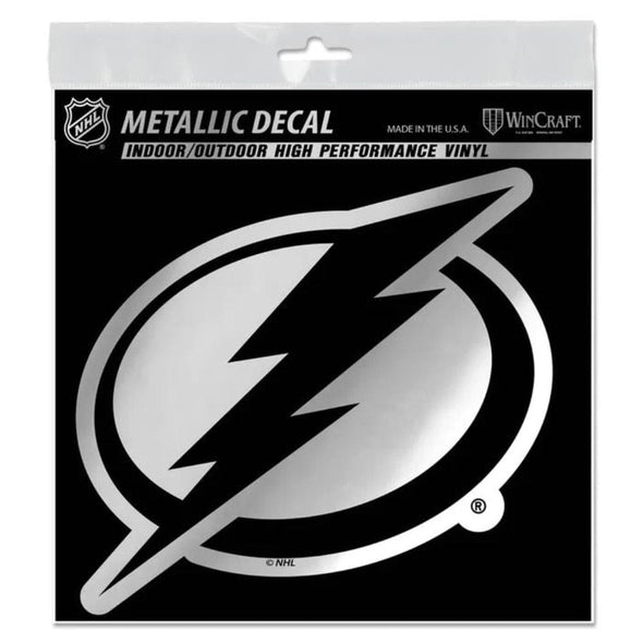 Tampa Bay Lightning 6" x 6" Metallic Primary Logo Multi-Use Decal