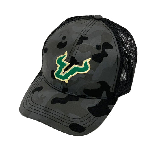 South Florida Bulls Black Camo Primary Logo Adjustable Hat