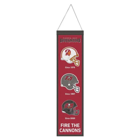 Tampa Bay Buccaneers  8" x 32" Evolution Wool Banner
