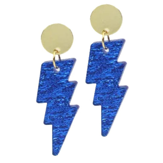 Tampa Bay Lightning Gameday Blue Bolt Earrings