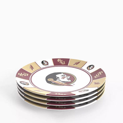 Florida State Seminoles Game Day Chip Plates Set Of 4