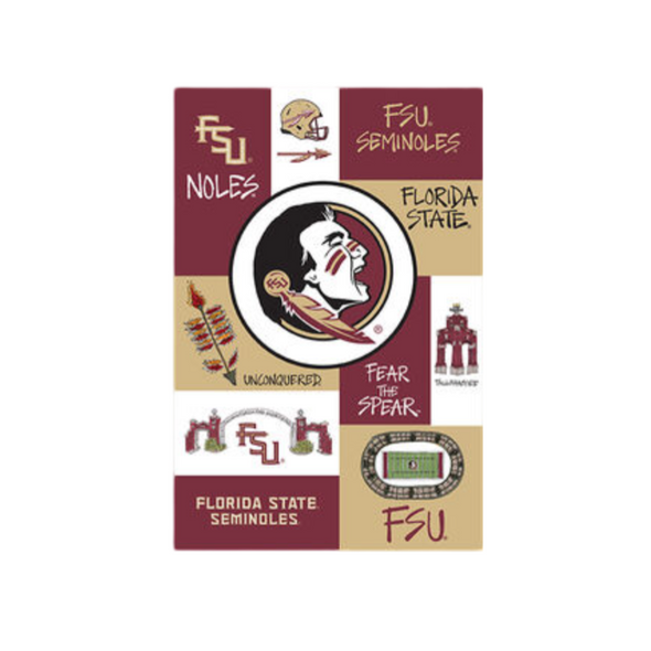 Florida State Seminoles 12" x 18" Collage Garden Flag