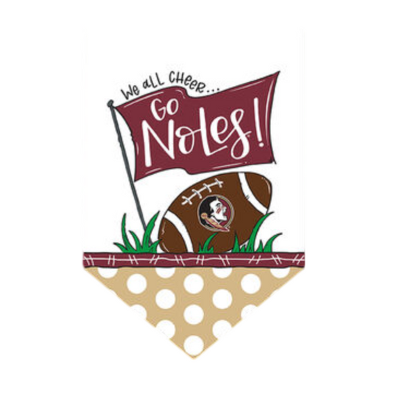 Florida State Seminoles 12" x 18" We All Cheer Garden Flag