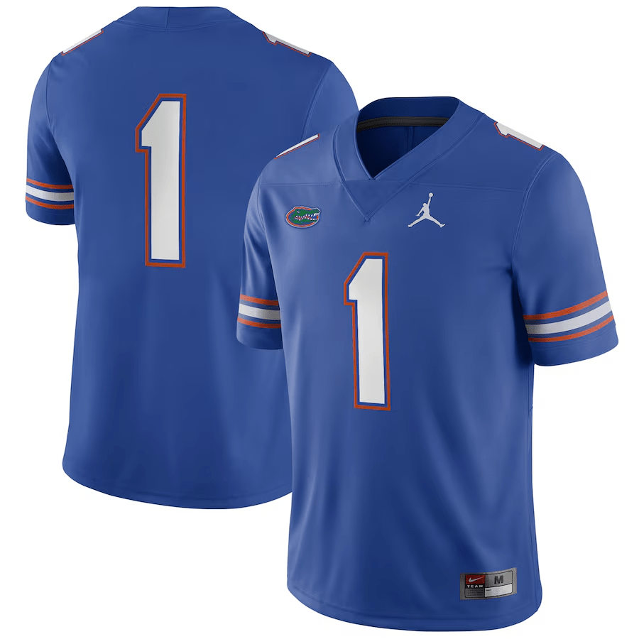 Florida Gators Jordan Brand 2024 Football Home Game Jersey Heads and Tails
