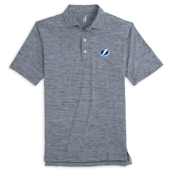 Tampa Bay Lightning Johnnie-O Primary Logo Huron Featherweight Performance Polo