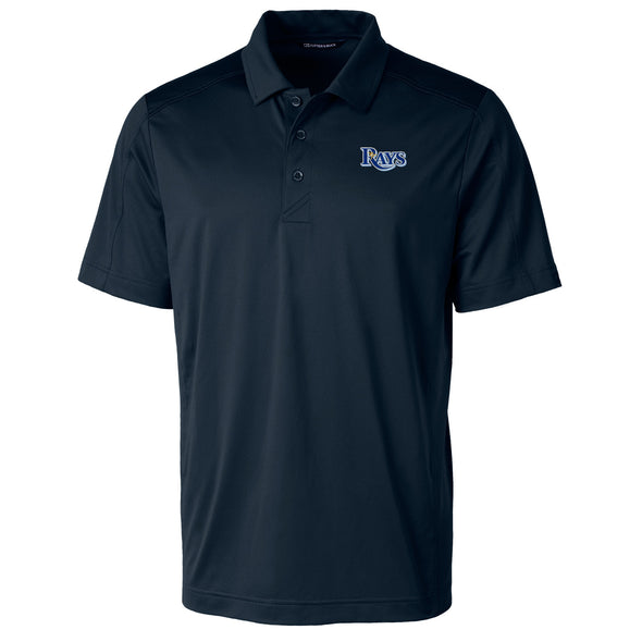 Tampa Bay Rays Cutter & Buck Primary Logo Prospect Textured Stretch Polo