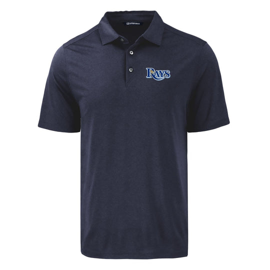 Tampa Bay Rays Cutter & Buck Primary Logo Coastline Recycled Double Peached Polo