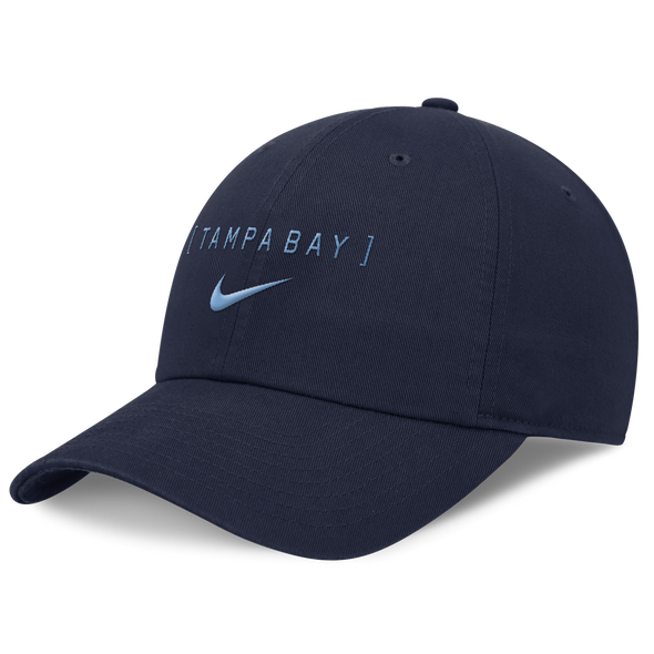 Tampa Bay Rays Nike Club Wordmark 'Tampa Bay' Swoosh Adjustable Hat