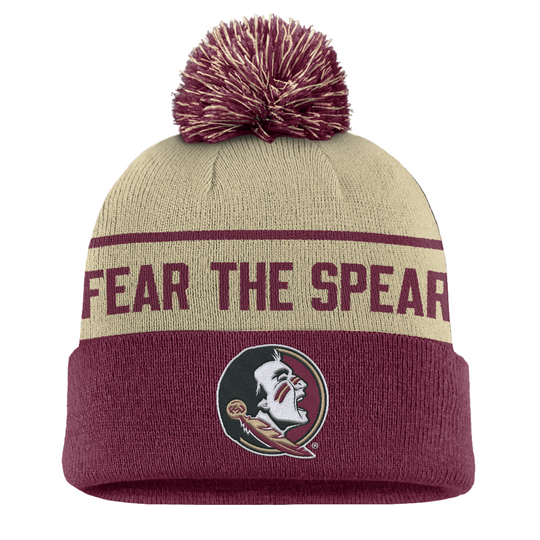 Florida State Seminoles Nike Local Peak Cuffed with Pom Knit Hat