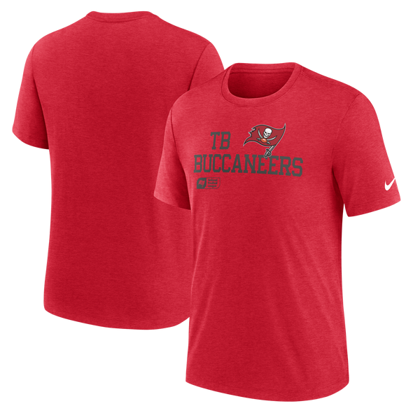 Tampa Bay Buccaneers Nike Overlap Lockup Triblend Tee