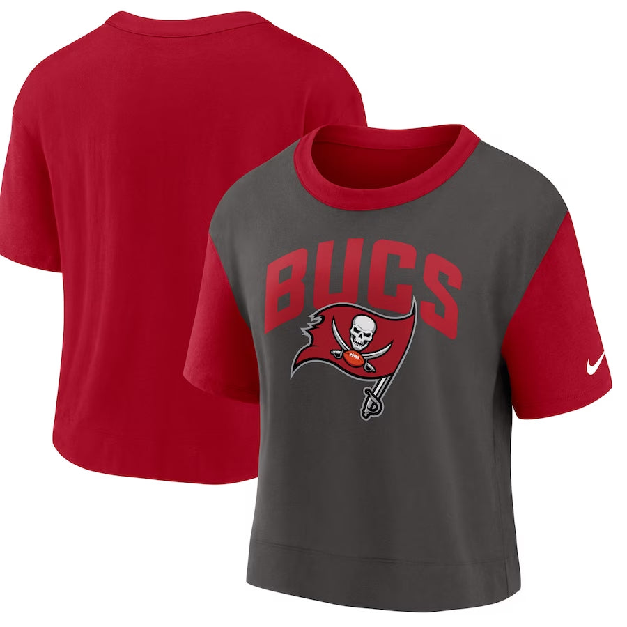 Tampa Bay Buccaneers Women's Retro Legacy Sandy Daze Dolly Cropped Tee