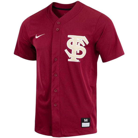 Florida State Seminoles Nike Replica Full-Button Baseball Jersey