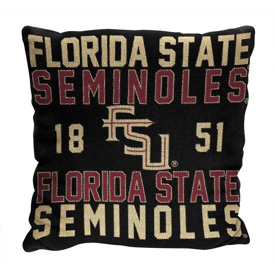 NCAA Florida State Seminoles 20' X 20" Stacked Pillow