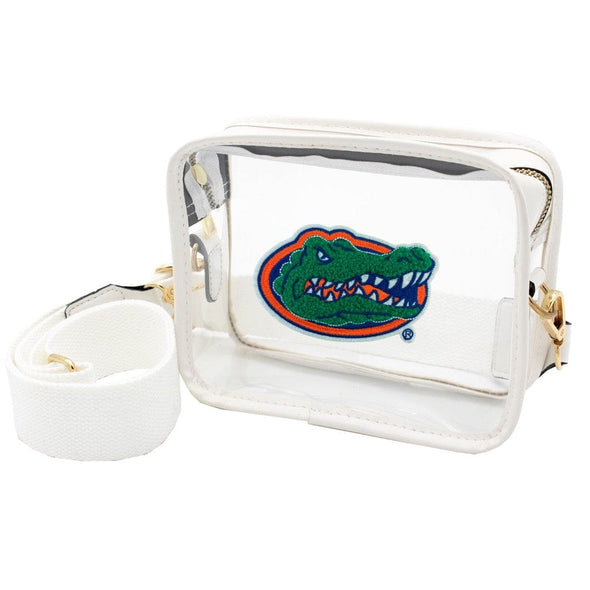 Florida Gators Primary Logo Varsity Patch Clear Camera Crossbody Purse Capri Designs