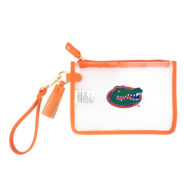Florida Gators Primary Logo Clear Wristlet Bag