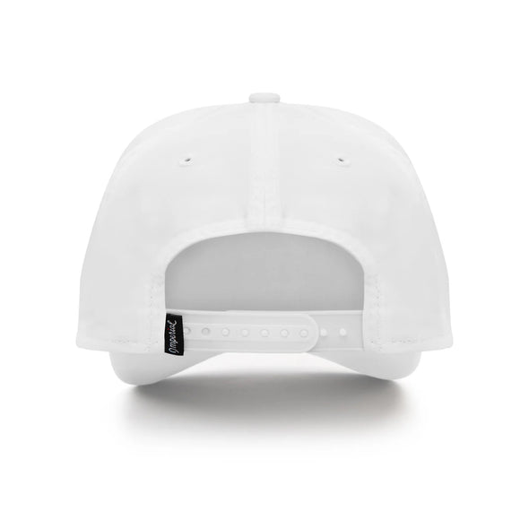 REVERSED Tampa Performance Snapback Hat - White