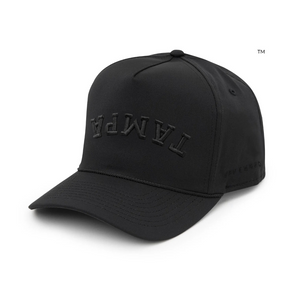 REVERSED Tampa Performance Snapback Hat - Black Tonal