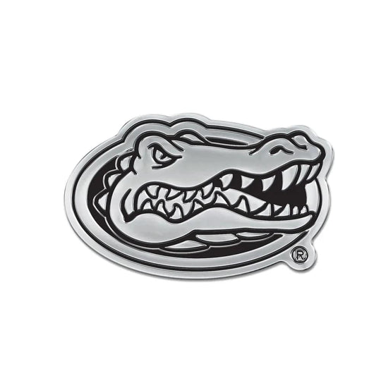 Florida Gators Primary Logo Chrome Free Form Auto Emblem