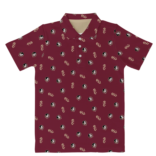 Florida State Seminoles Youth Repeat Logo Theo Polo