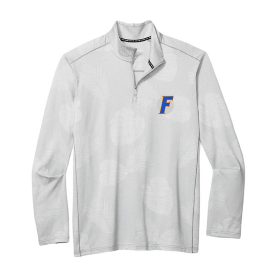 Florida Gators Tommy Bahama Athletic 'F' Logo Sport Delray Frond Half Zip Pullover