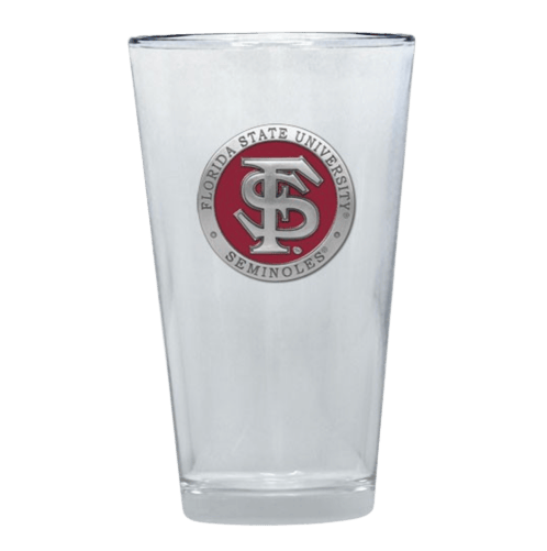 Florida State Seminoles 16oz Pewter Emblem Pint Glass