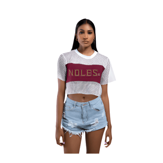 Florida State Seminoles Women's 'Noles' Wordmark Mesh Tee