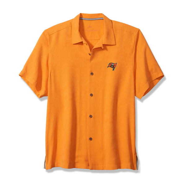 Tampa Bay Buccaneers Primary Logo Sport Tropic Isles Camp Shirt