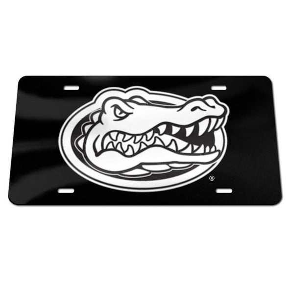 Florida Gators Specialty Black and White Primary Logo Front License Plate