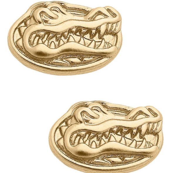 Florida Gators 24K Gold Plated Arrowhead Stud Earrings