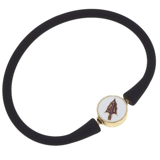Florida State Seminoles Enamel Silicone Primary Logo Bali Bracelet