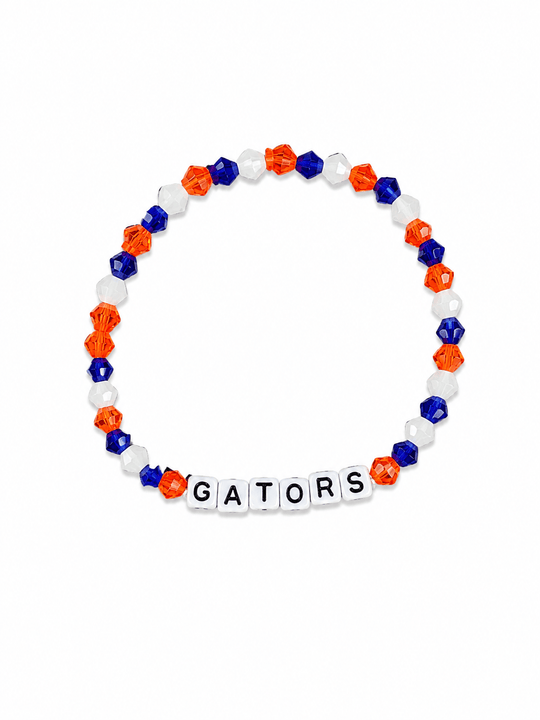 Florida Gators Orange & Blue "Gators" Stretch Bracelet