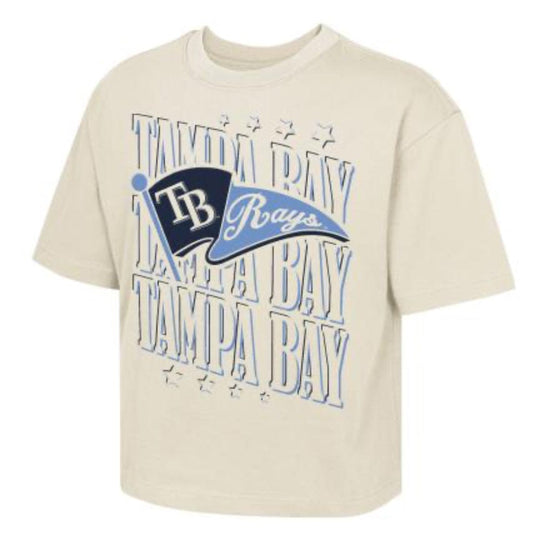Tampa Bay Rays Girls Youth Team Flag Short Sleeve Tee