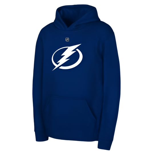 Tampa Bay Lightning Youth Primary Logo Fleece Pullover Hoodie