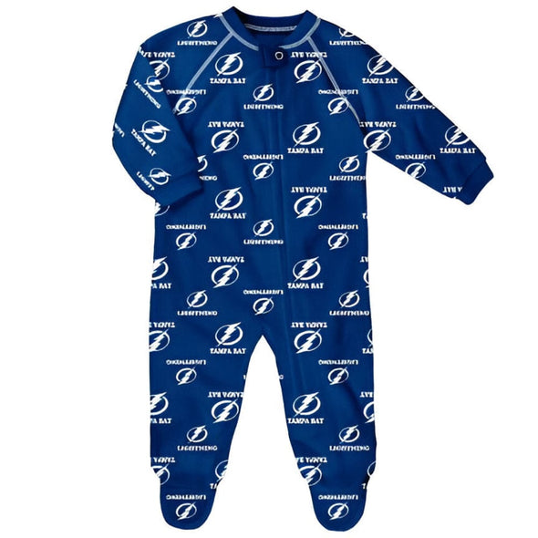 Tampa Bay Lightning Newborn Raglan Zip Coverall