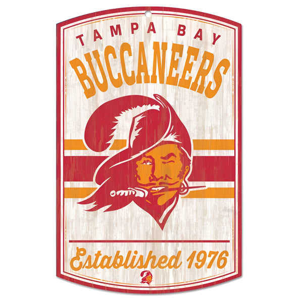 Tampa Bay Buccaneers Classic Retro Logo 11" x 17" Sign