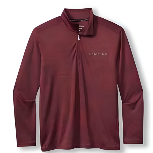 Florida State Seminoles Tommy Bahama 'Florida State' Wordmark Sport Delray Frond Half Zip Pullover