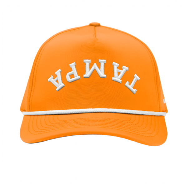 REVERSED Tampa Performance Snapback Hat - Orange