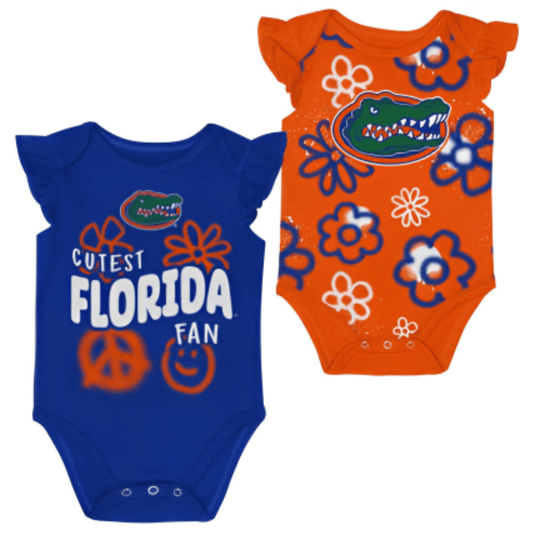 Florida Gators Newborn Little Sunshine 2pc Creeper Set