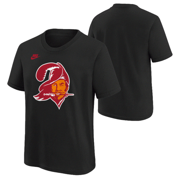 Tampa Bay Buccaneers Youth Bucco Bruce Tee - Black