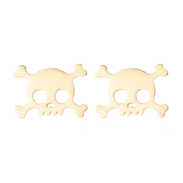 Tampa Bay Buccaneers Krewe Stainless Steel Skull Studs