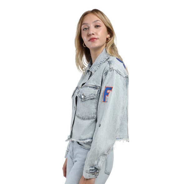 Florida Gators Women's 'Florida' & Athletic 'F' Logo Jean Jacket