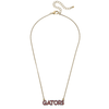 Florida Gators Wordmark 'GATORS' Outline Enamel Necklace Canvas Style