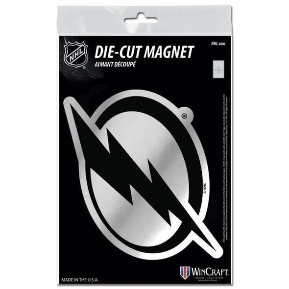 Tampa Bay Lightning 3" x 5" Die-Cut Metallic Magnet