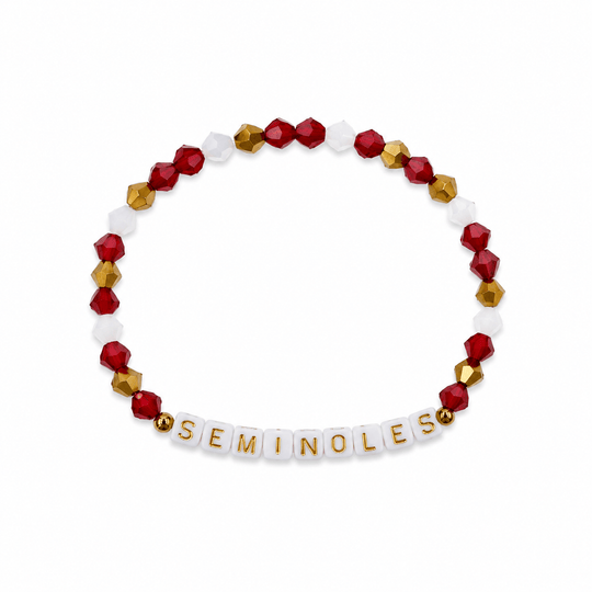 Florida State Seminoles Garnet & Gold "Seminoles" Stretch Bracelet