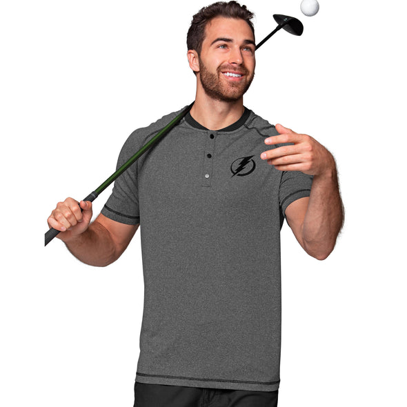 Tampa Bay Lightning Black Out Primary Logo Element Polo