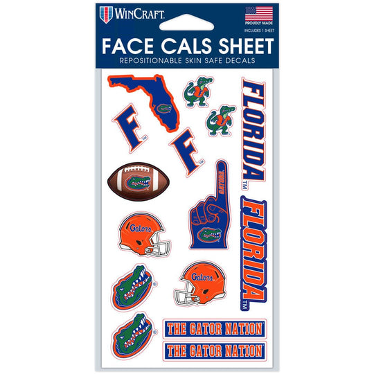 Florida Gators Mixed Logos Face Cals - Pack of 15