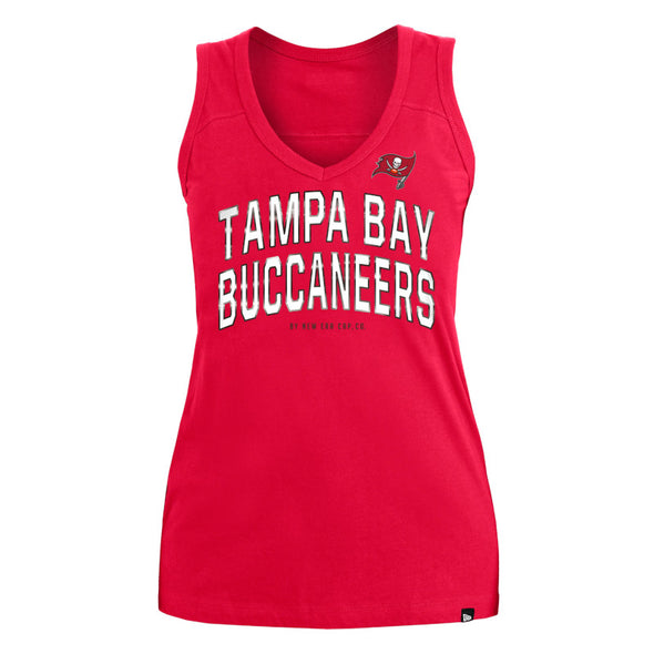 Tampa Bay Buccaneers Women's Brushed V-Neck Tank Top
