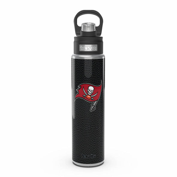 Tampa Bay Buccaneers Stainless Steel Wide Mouth Leather Water Bottle